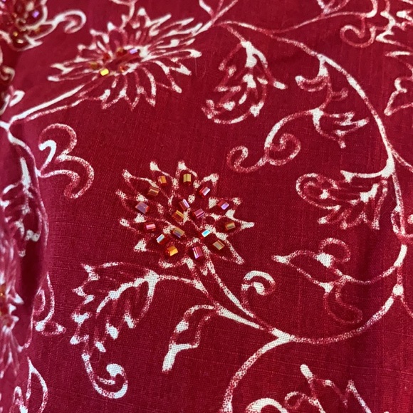 **LAST CHANCE*** Cotton Beaded Summer Top - Picture 2 of 4